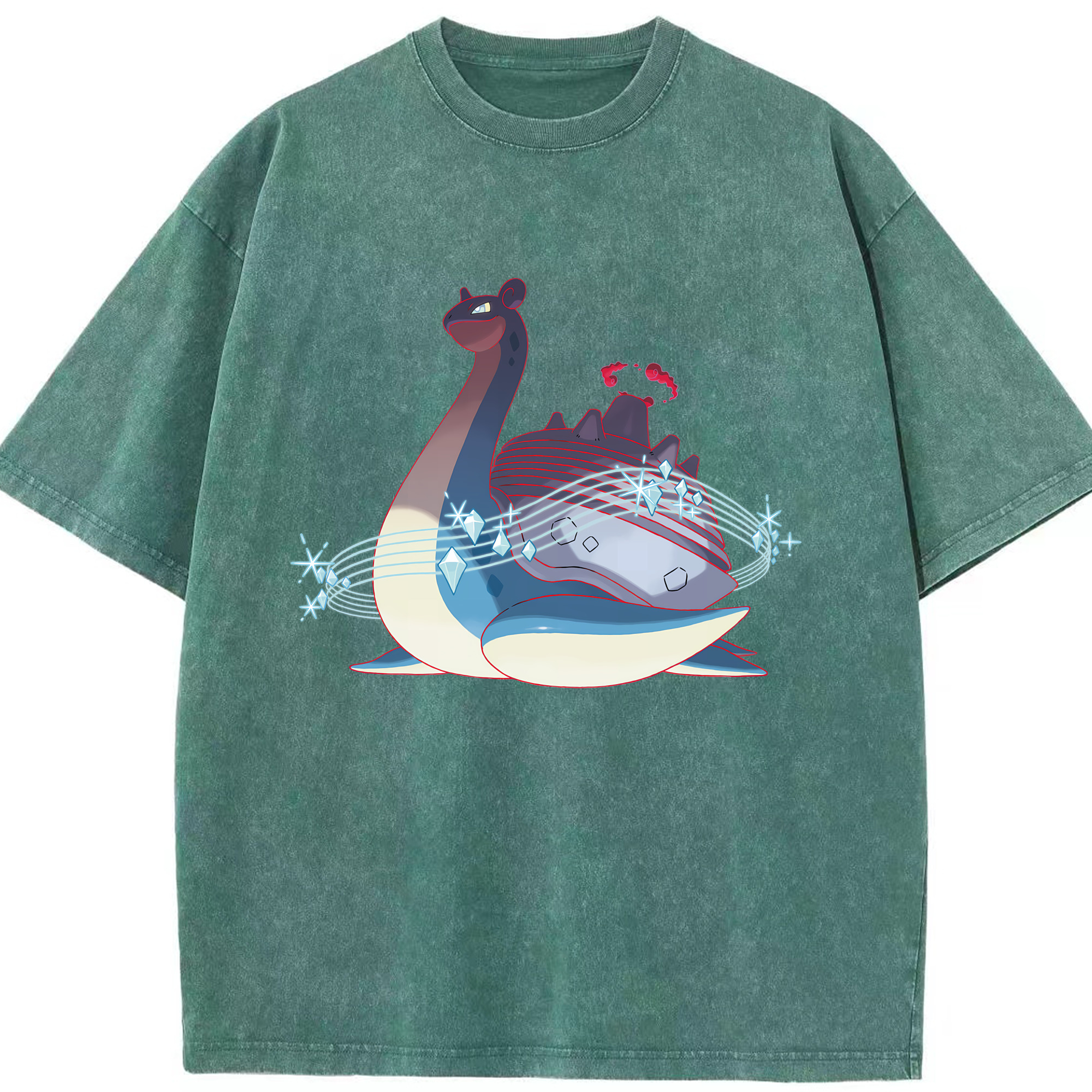 （画像用） ポケットモンスター Pokémon 綿100% ヴィンテージ風 半袖Tシャツ（フロントプリント）